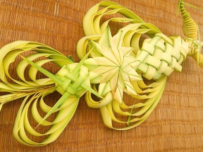 Make a date tree leaf flower brought