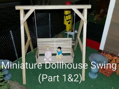 Miniature Dollhouse Swing