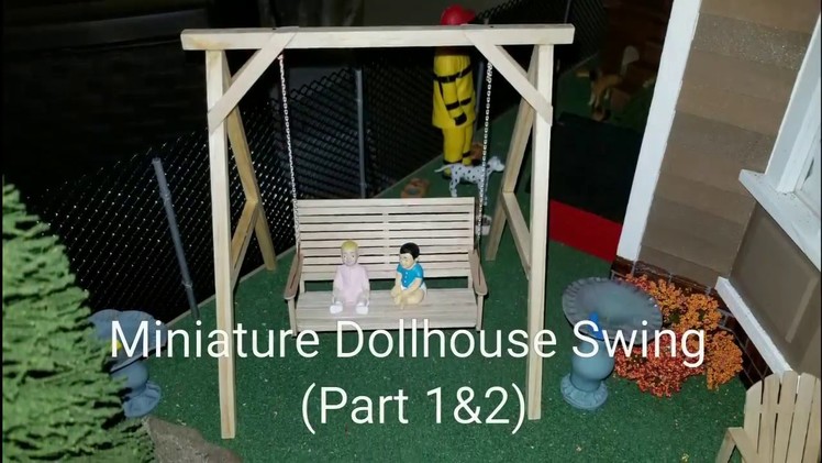Miniature Dollhouse Swing