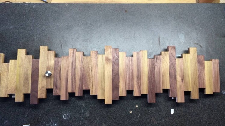 Modern style wooden towel or coat rack build