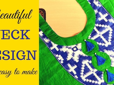 Neck design making | Beautiful and easy neck design.