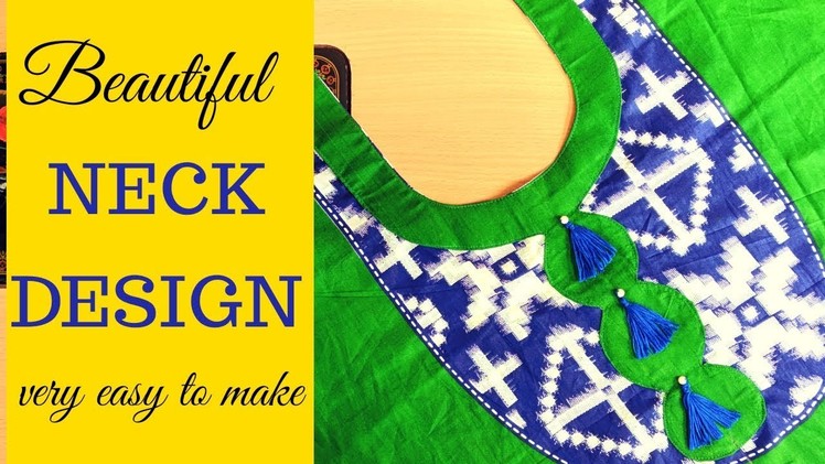Neck design making | Beautiful and easy neck design.