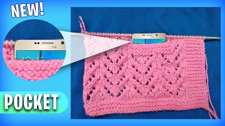 *NEW* Beautiful Knitting Pattern Design || Pocket Knitting Design Tutorial Hindi