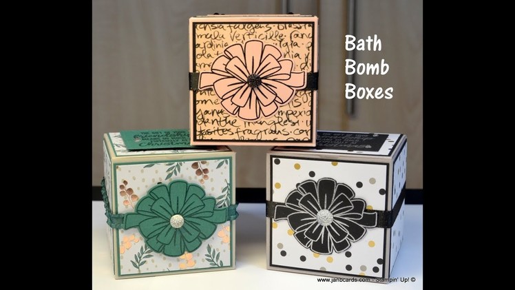 No.413 - Bath Bomb Boxes - UK Stampin' Up! Independent Demonstrator