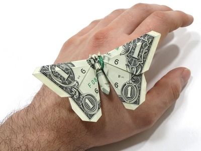 ORIGAMI DOLLAR BILL BUTTERFLY TUTORIAL (Michael LaFosse) 折り紙  蝶 $1 dollar Money Mariposa