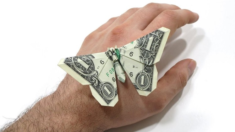 ORIGAMI DOLLAR BILL BUTTERFLY TUTORIAL (Michael LaFosse) 折り紙  蝶 $1 dollar Money Mariposa