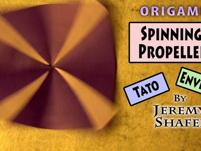 Origami Spinning Propeller Tato Envelope Flicker