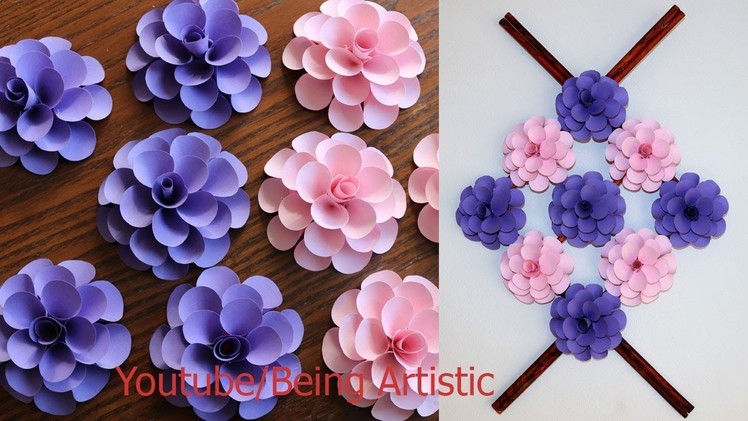 Paper Wall Hanging Craft Ideas - Paper Flower - Paper Craft - Wall Decoration Ideas