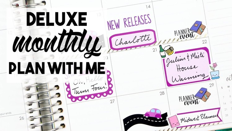 Plan with Me in My Deluxe Monthly Planner