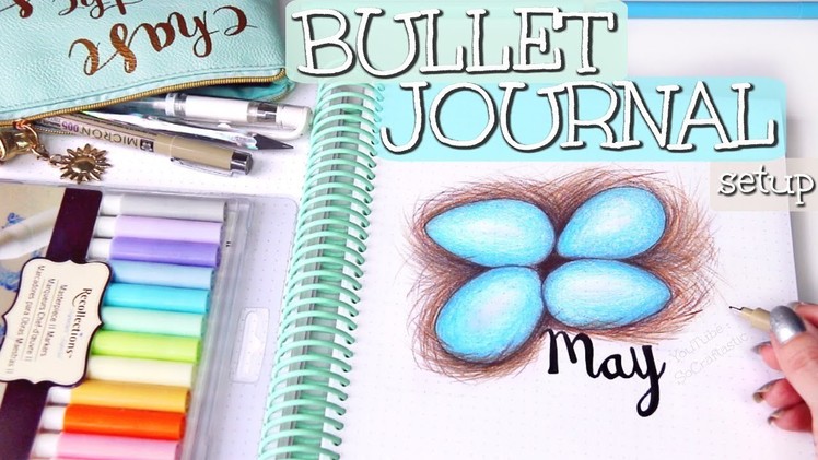PLAN WITH ME - May 2018 Bullet Journal Setup | SoCraftastic