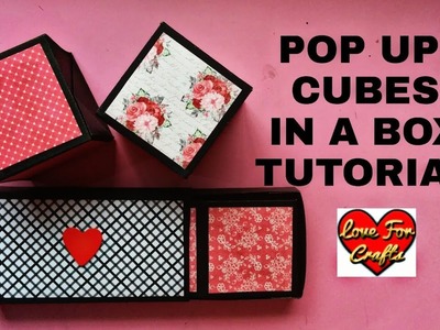 Pop Up Cubes In a Box Tutorial | Friendship Day. Birthday Gift Ideas
