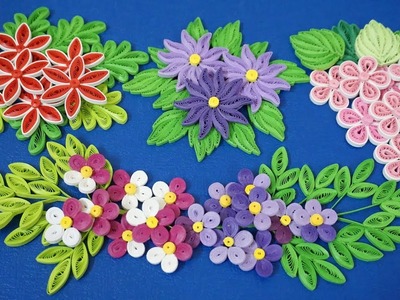Quilling Basic Flower Tutorial  For Beginner DIY Paper Flower Home Decoration