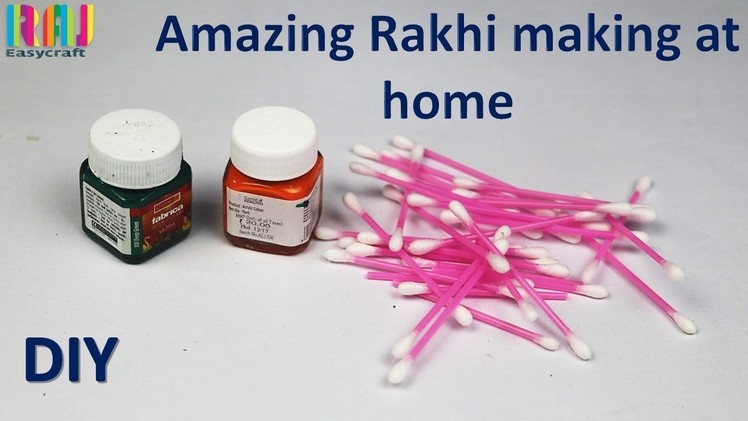 Rakhi making at home || best out of waste || easy art and craft