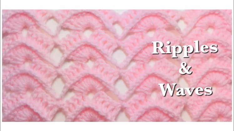 Ripples and Waves crochet stitch for crochet baby blankets and more by Crochet for Baby #148