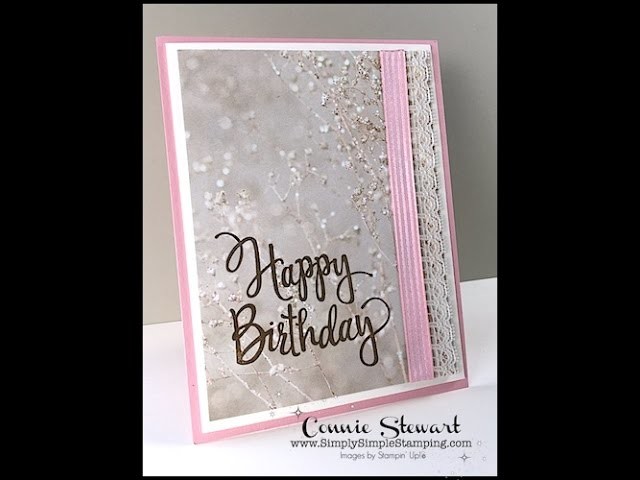 Simply Simple MAKE IT IN MINUTES Stylized Birthday Series Card #2 by Connie Stewart