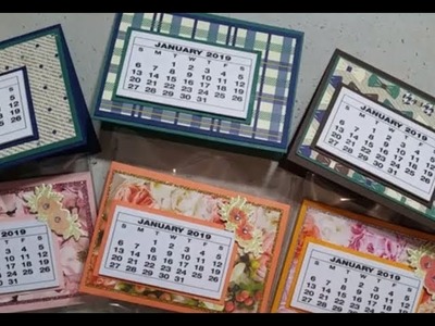 Stampin Up! 2019 Desk Calendar Craft Fair Ideas Stamping with DonnaG!