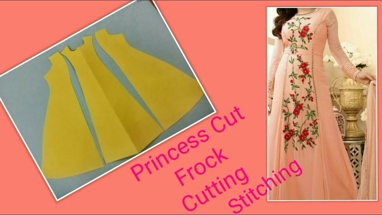 Stylish Princess Cut Frock. Gol Kali Frock Cutting & Stitching