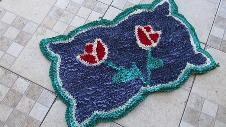TAPETE FRUFRU ???? TIRA RETALHOS -Doormat Making| DIY doormat making idea | How to make doormat at home