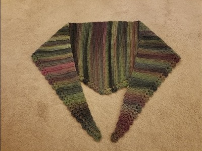 The Brenna Scarf.Shawlette Crochet Tutorial!