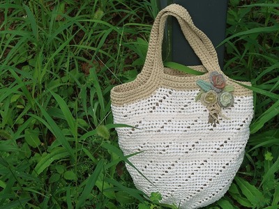 프랑스자수 코바늘가방 만들기 │ How To Make a Embroidery Crochet Bag │ DIY Craft Tutorial