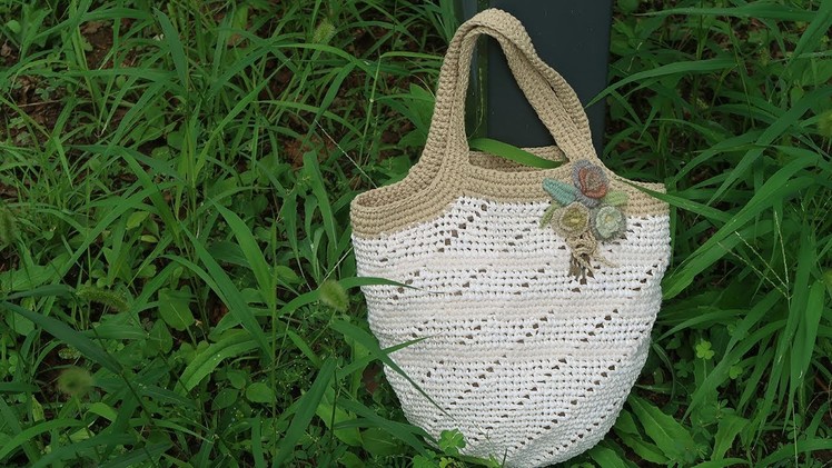 프랑스자수 코바늘가방 만들기 │ How To Make a Embroidery Crochet Bag │ DIY Craft Tutorial