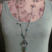 Turquoise Gemstone  bead Necklace