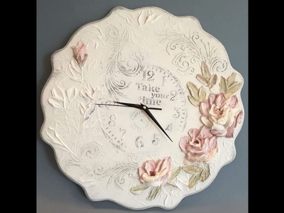 Vintage Shabby Chic Clock - Tutorial ceas
