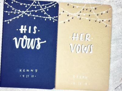Wedding Vow Books | His & Hers | Easy Design, Start to Finish