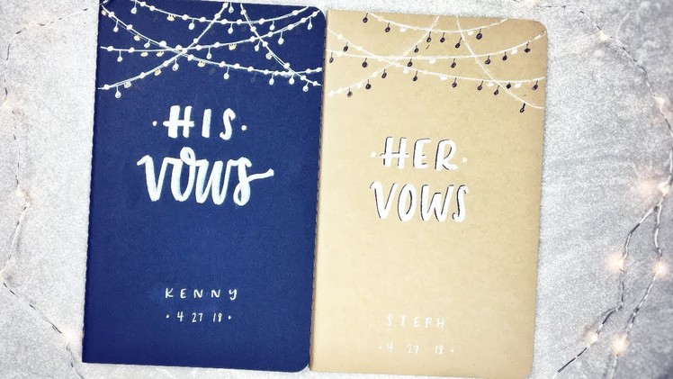 Wedding Vow Books | His & Hers | Easy Design, Start to Finish
