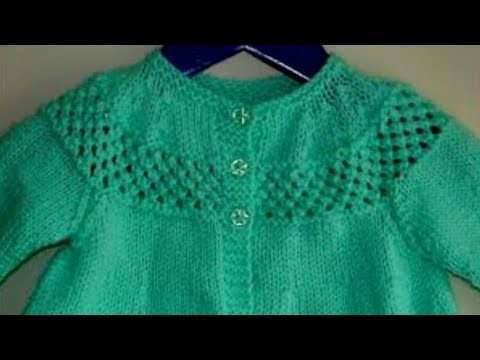 Woolen dress for babies.Easy jali design dress for kids in hindi:Design-173