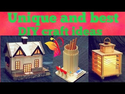 100 Popsicle sticks craft ideas | ice cream stick craft | DIY | latest | unique | best |