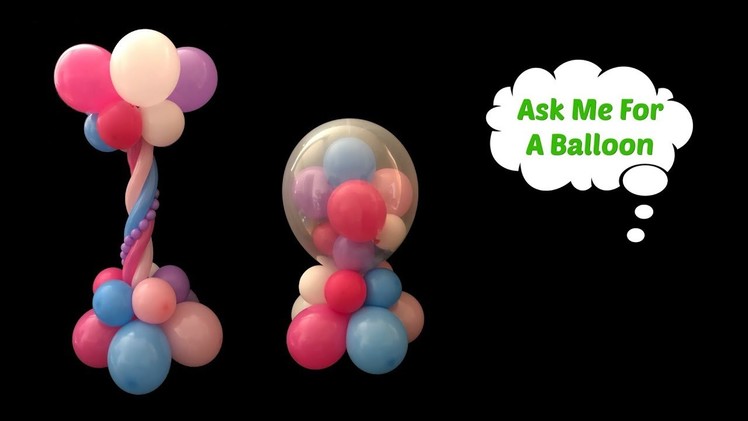 2 Centerpiece Ideas - Balloon Decoration Tutorial