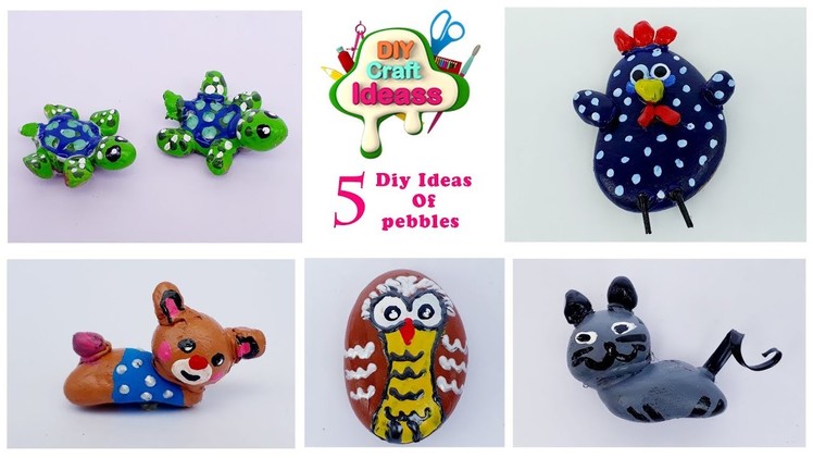 5 pebbles diy ideas #pebbles #DIY art And Crafts || arush diy craft ideas