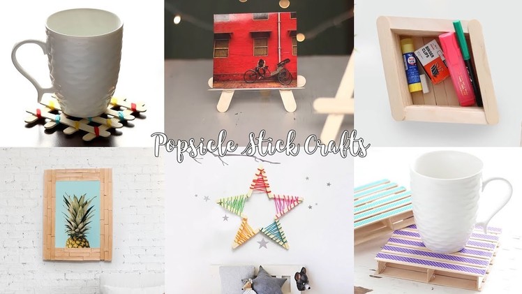 6 DIY Popsicle Stick Craft Compilation | Craft Ideas | Home Decor