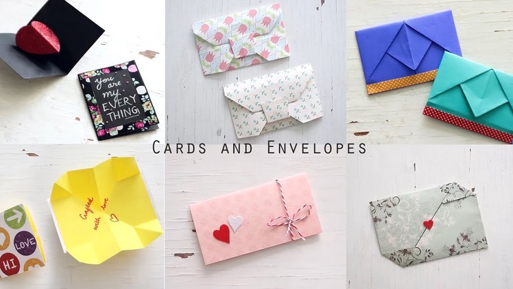 6 Handmade Envelopes And Cards | Gift Ideas | Greeting Cards