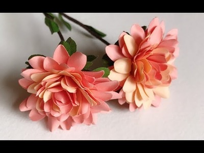 ABC TV | How To Make Aster Karlowy Paper Flower With Shape Punch - Craft Tutorial