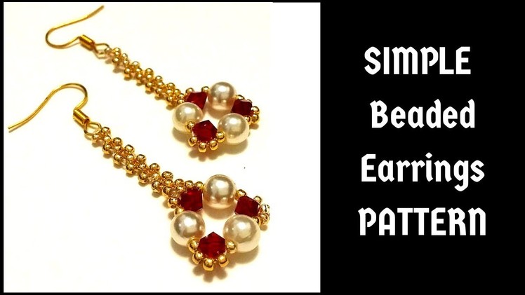 Beaded Earrings. How to make earrings. Jewellery making