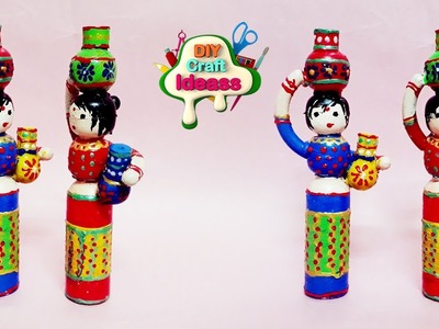 Best out of waste bottle | Cute doll with pots | DIY Home Decor | diy craft ideas