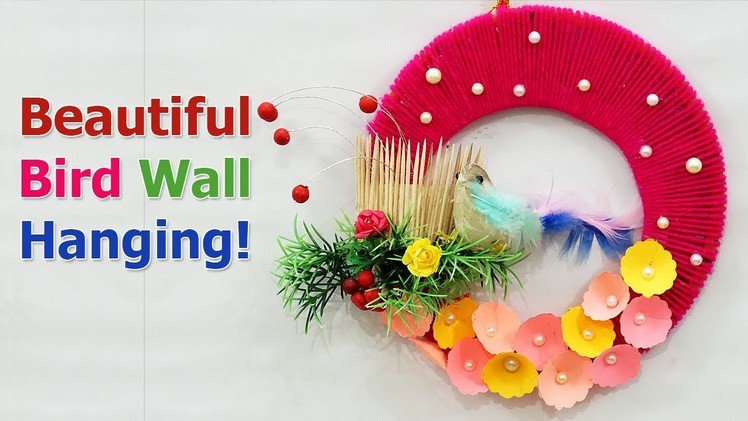 Best out of Waste DIY Wall Hanging from Wool |  Resusing Old for DIY Wall Hanging