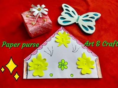 Birthday paper purse Art and Craft
