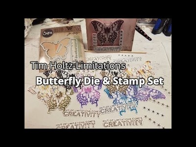 Butterfly Die & Stamp Set Tim Holtz