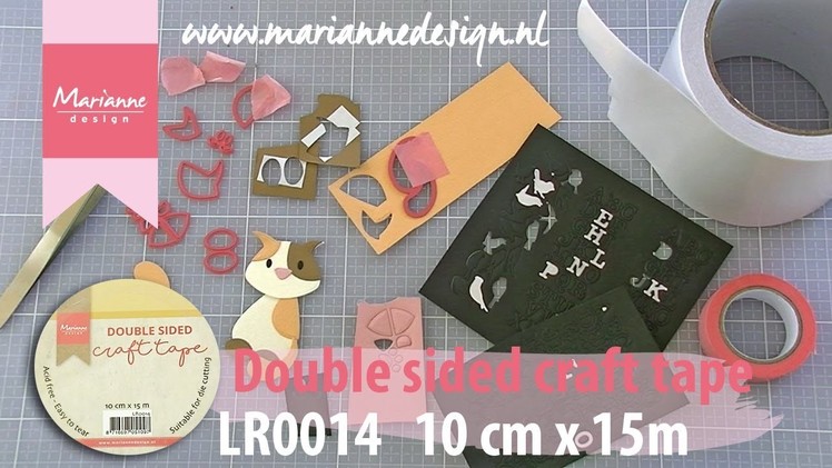 Craft essential | How to use Double sided craft tape for diecutting | Tools by Marianne Design