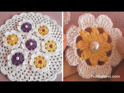 Crochet flower EASY beginner