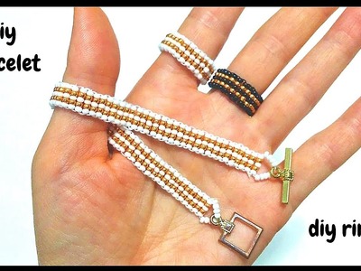 Diy bracelet. diy rings. jewelry making ideas for diy jewelry