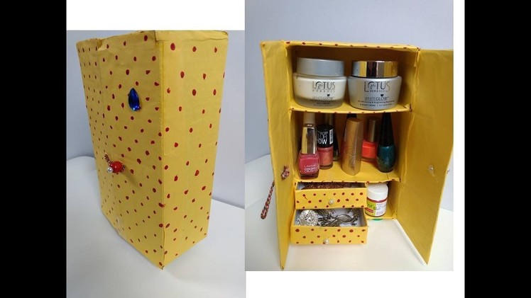 DIY Craft Idea | Best out of Waste Craft Idea | How to use waste cardboard box | Jewelry Organizer