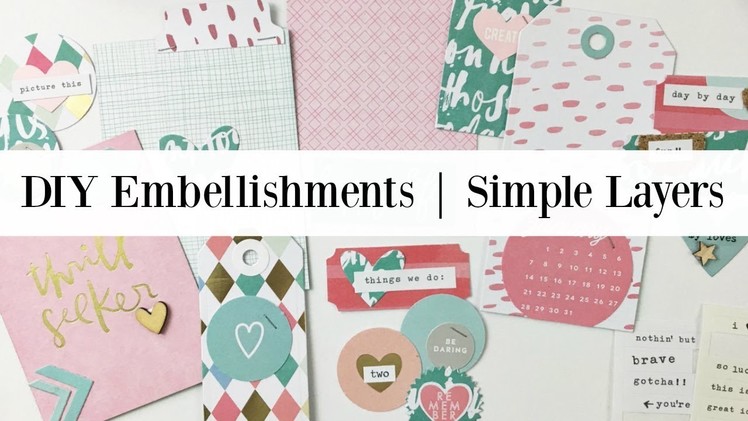 DIY Embellishments | Simple Layers from Planner Inserts | Ashley Laura