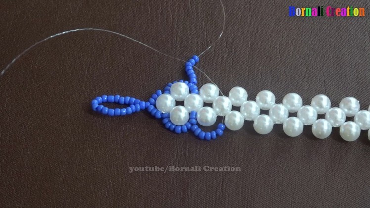 DIY pearl beads bracelet making| step by step jewellary making tutorial