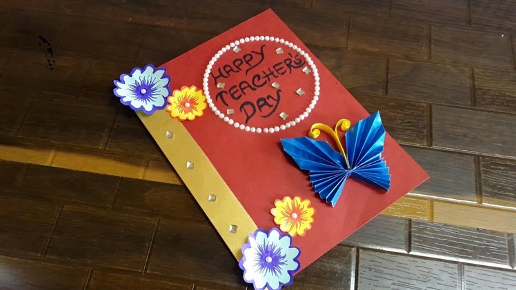 DIY Teacher's Day card. Handmade Teachers day card making ideas