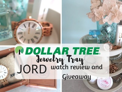 DOLLAR TREE DIY | 3 TIER JEWELRY TRAY | BATHROOM. BEDROOM DECOR | JORD WATCH REVIEW  + GIVEAWAY!!!