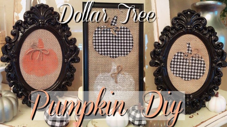 Dollar Tree DIY Framed Pumpkins | Fall Home Decor On A Budget!